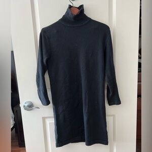 WVN Black Turtleneck Sweater Dress